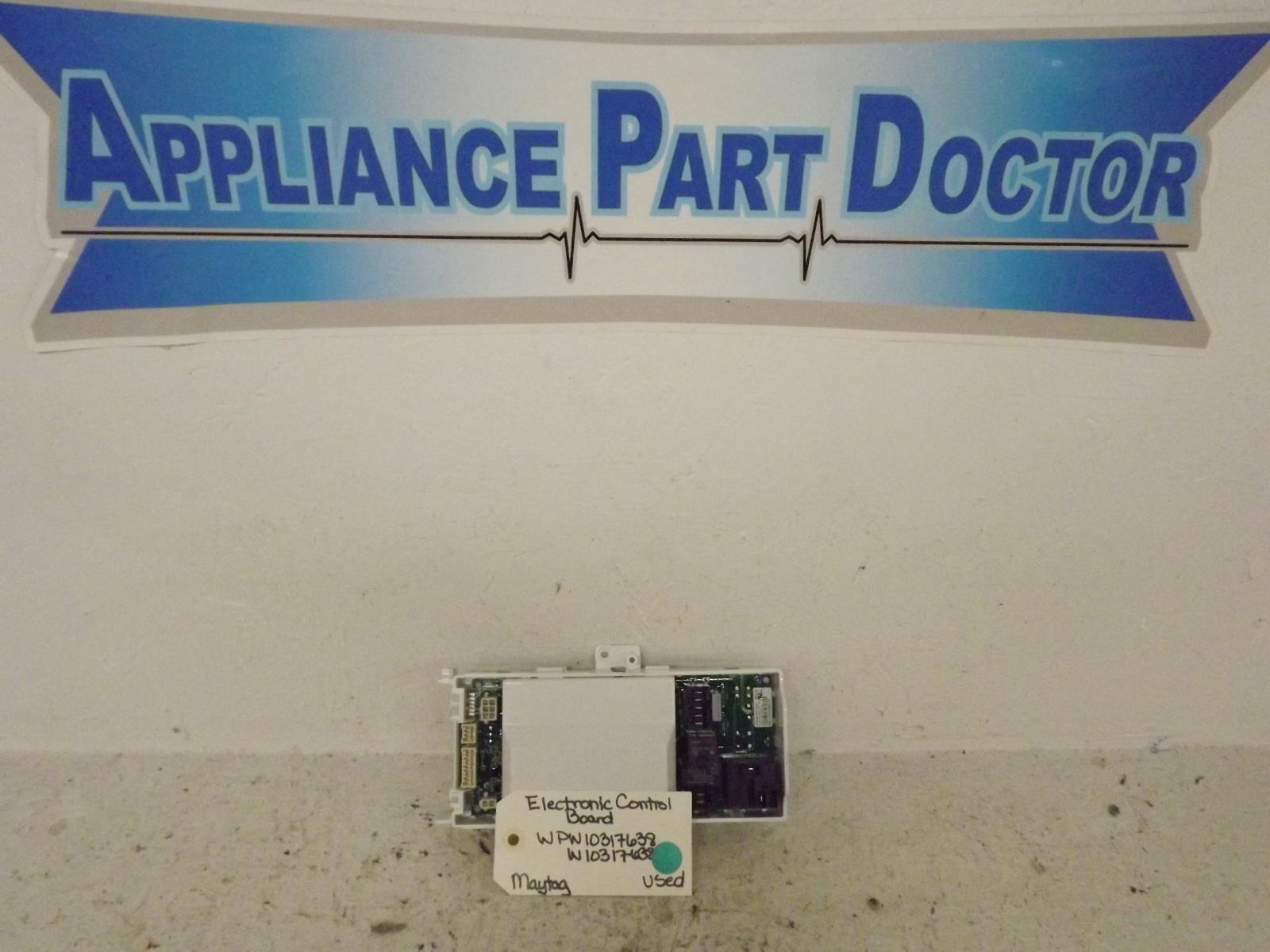 Maytag Dryer WPW10317638 W10317638 Electronic Control Board Used Maytag Dryer WPW10317638 W10317638 Electronic Control Board Used